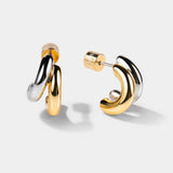 BICOLOR DUO HOOPS