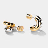 BICOLOR DUO HOOPS