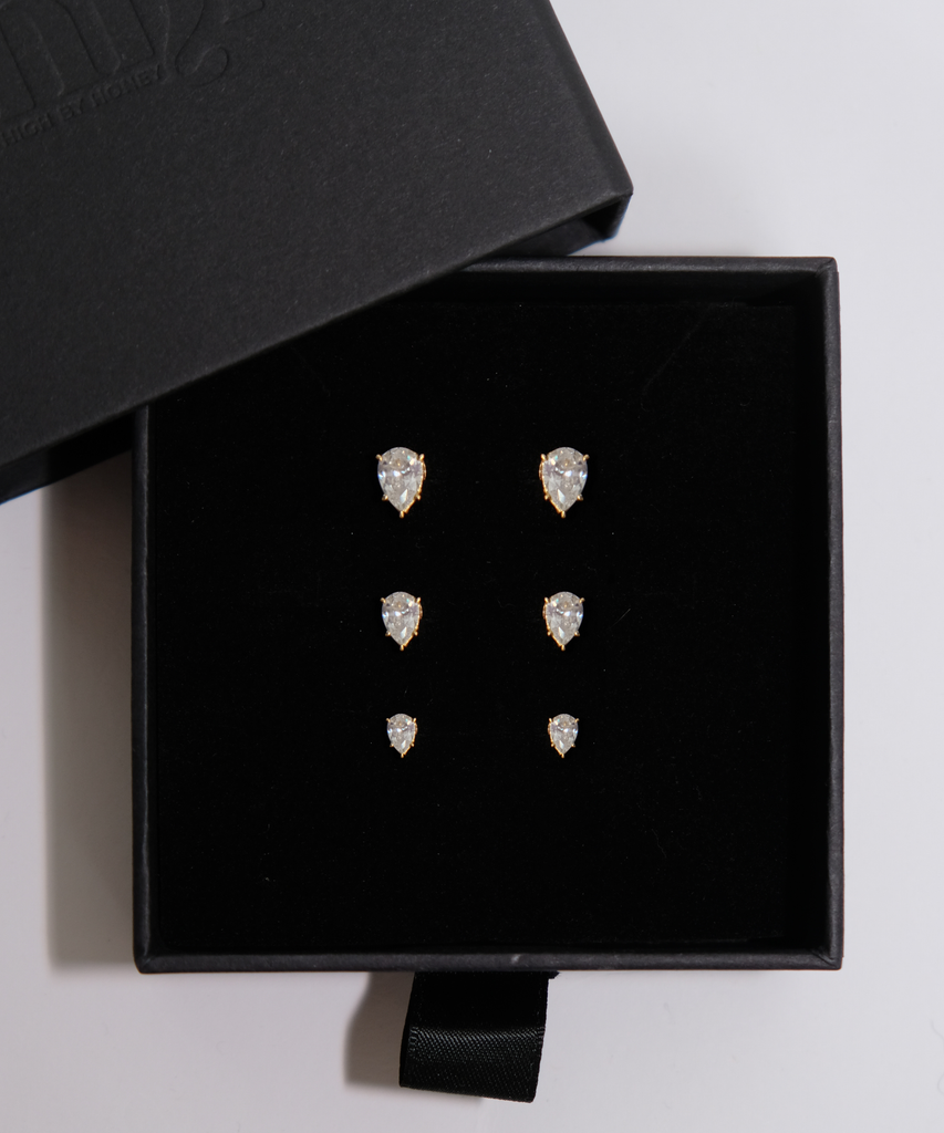 TEARDROP Studs - Set (3x5 4x6 5x7)