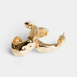 "RUCHE" Earrings 18K gold plated