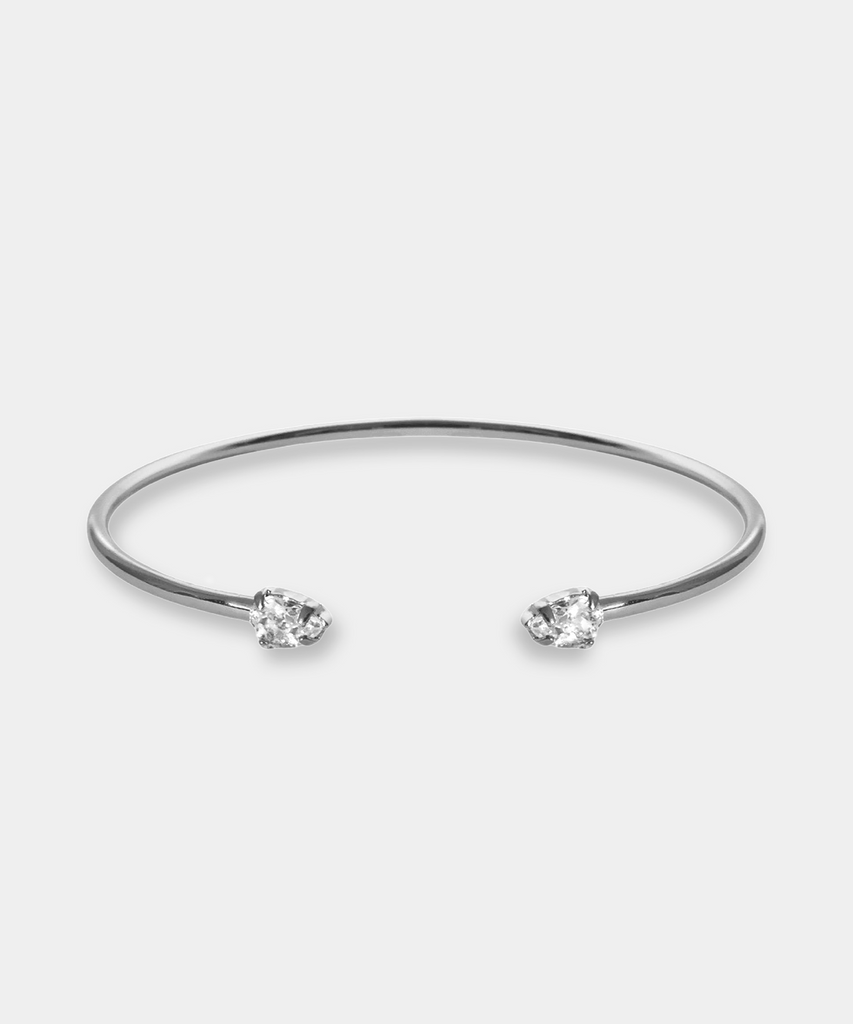 SIGNATURE BRACELET RHODIUM PLATED