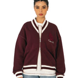 VARSITY ZIP CHERRY RED