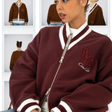 VARSITY ZIP CHERRY RED